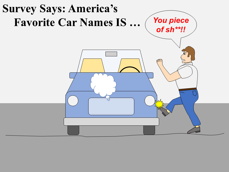 Favorite Car Name: You piece of sh**!