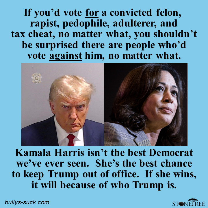 If Kamala wins, it's because of who Trump is.