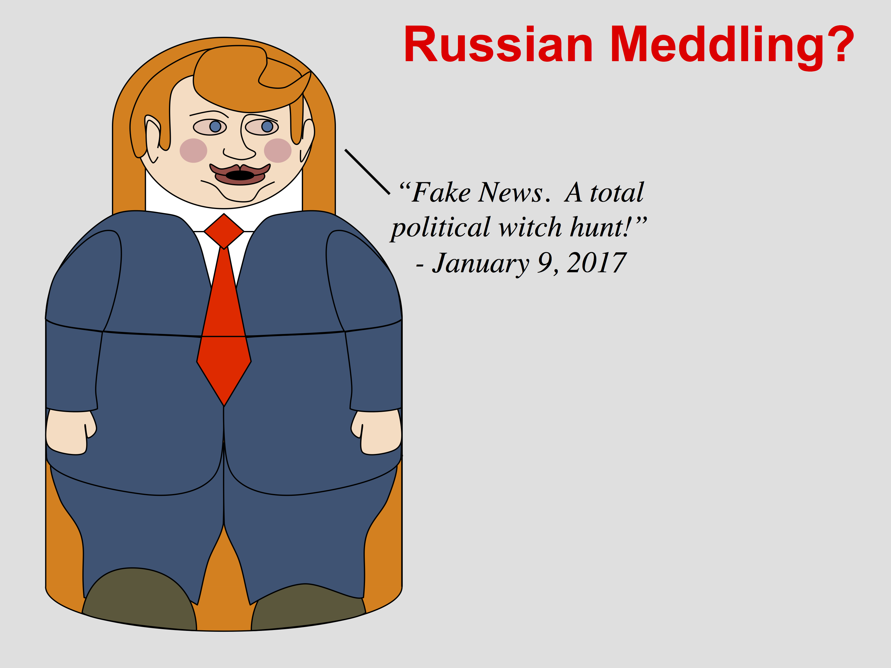 Russian Meddling? Fake News.